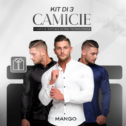 Kit di 3 Camicie Sociale Ultra-Tecnologica - ULTIME UNITÀ