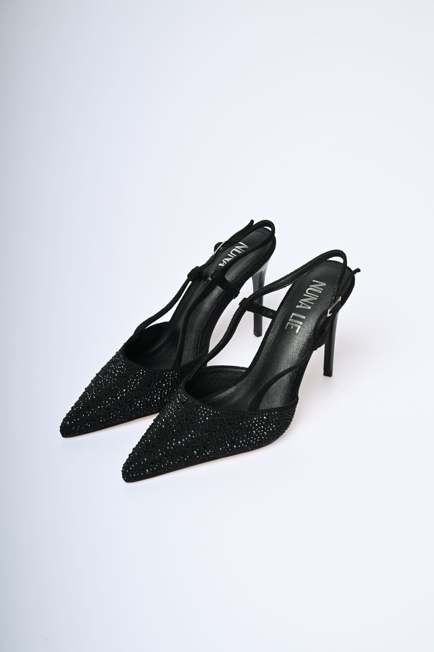 Décolleté slingback con strass