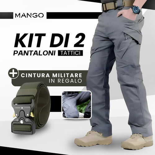 Kit Di 2 Pantaloni Tattici + Cintura Militare IN REGALO