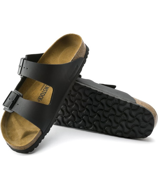Sandali Birkenstock Arizona Birko-Flor Neri Unisex Calzata Stretta