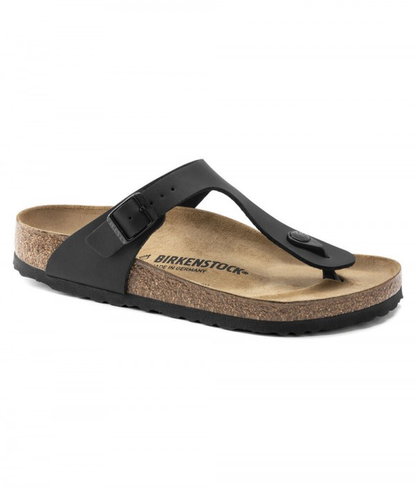 Sandali Birkenstock Gizeh Birko-Flor Nero Unisex Pianta Normale